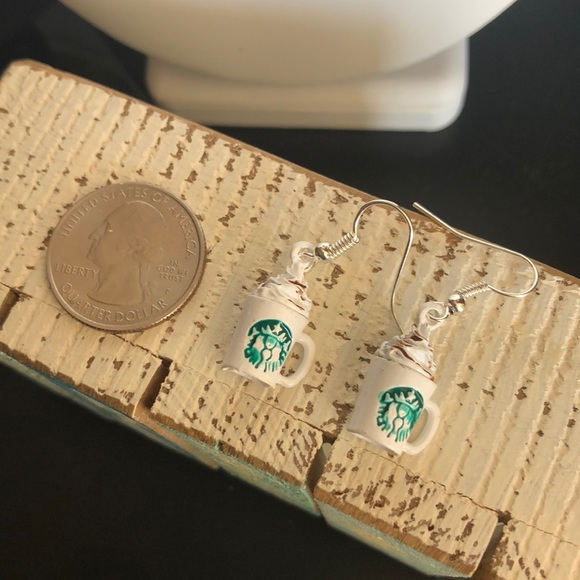 Starbucks Coffee Earrings - Picture 2 of 3